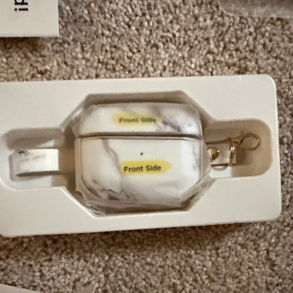 Marble AirPods Pro Case with Gold Accents